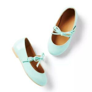 Janie and Jack 100049262 Girl Mint Bow Ballet Flat Mary Jane NWT